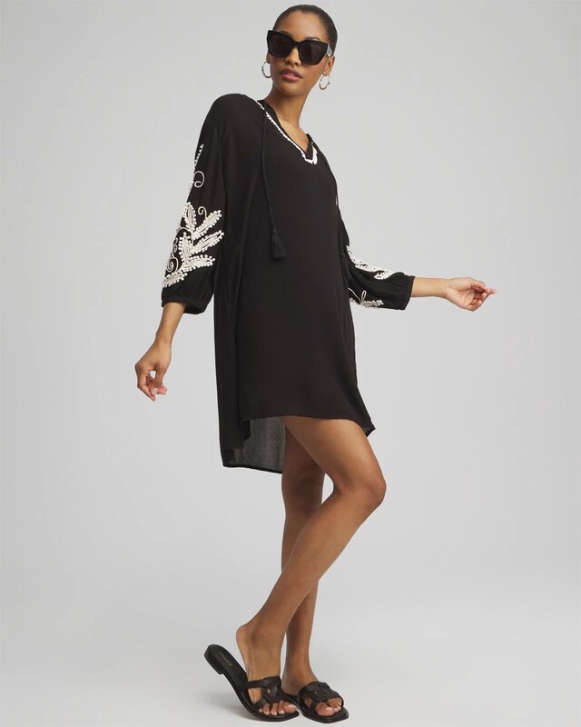 Embroidered Coverup Dress - image 2